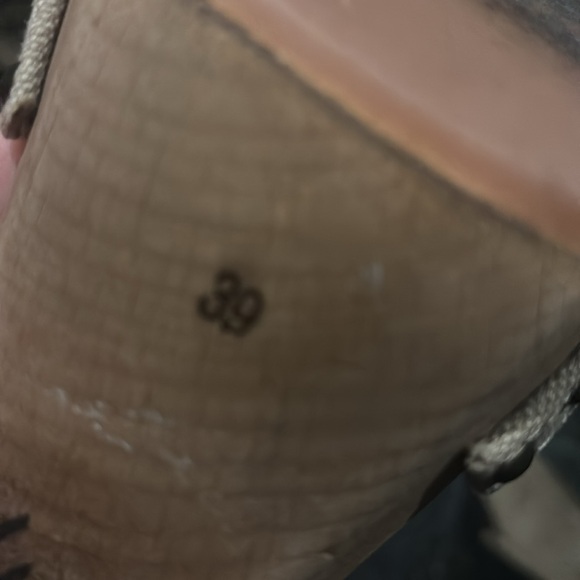 Stella McCartney Brown Multi Fabric Platform Ankle Tie Sandals Size 39 - Picture 8 of 9